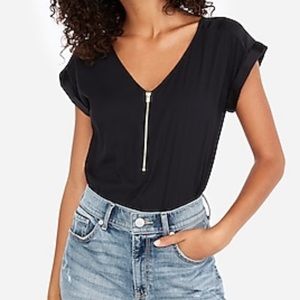 Express Black Satin Blouse